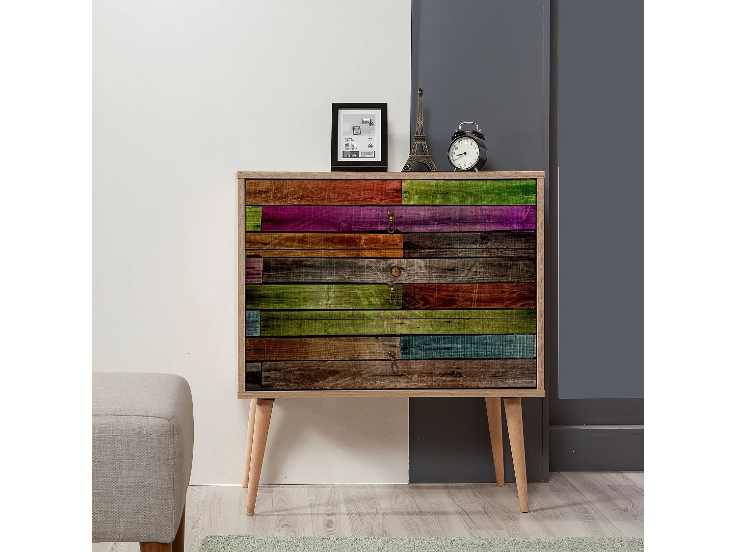 Cómoda Trio-726 sonoma color roble 80x40x90 cm