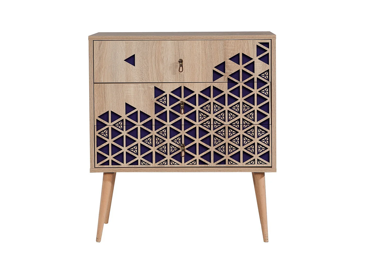 Cómoda Trio-123 sonoma color roble 80x40x90 cm