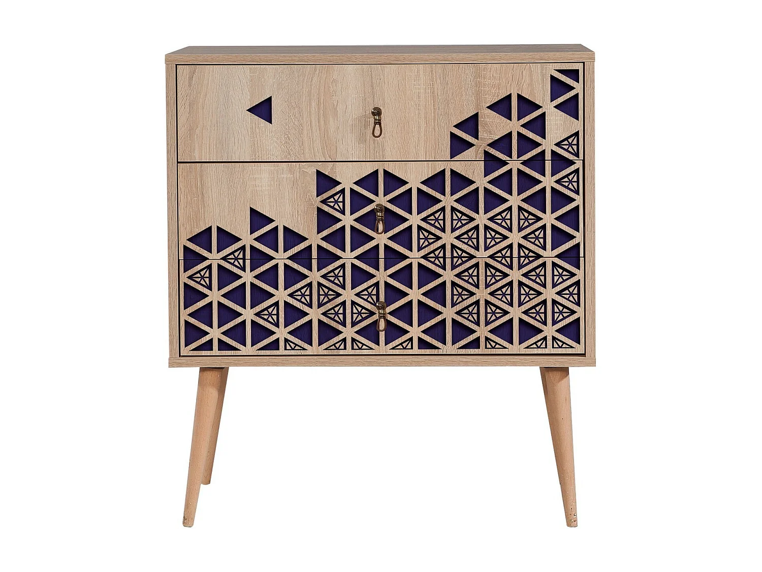 Cómoda Trio-123 sonoma color roble 80x40x90 cm