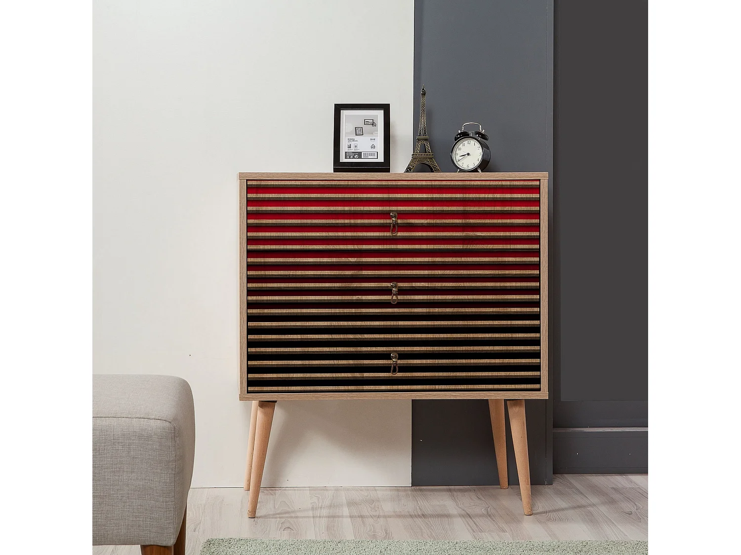 Cómoda Trio-221 sonoma color roble 80x40x90 cm