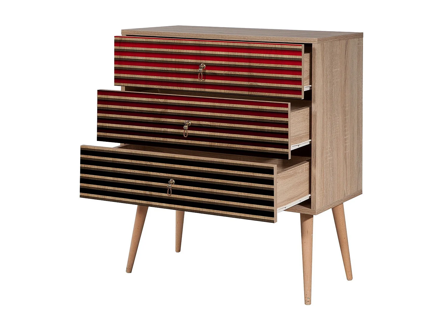 Cómoda Trio-221 sonoma color roble 80x40x90 cm