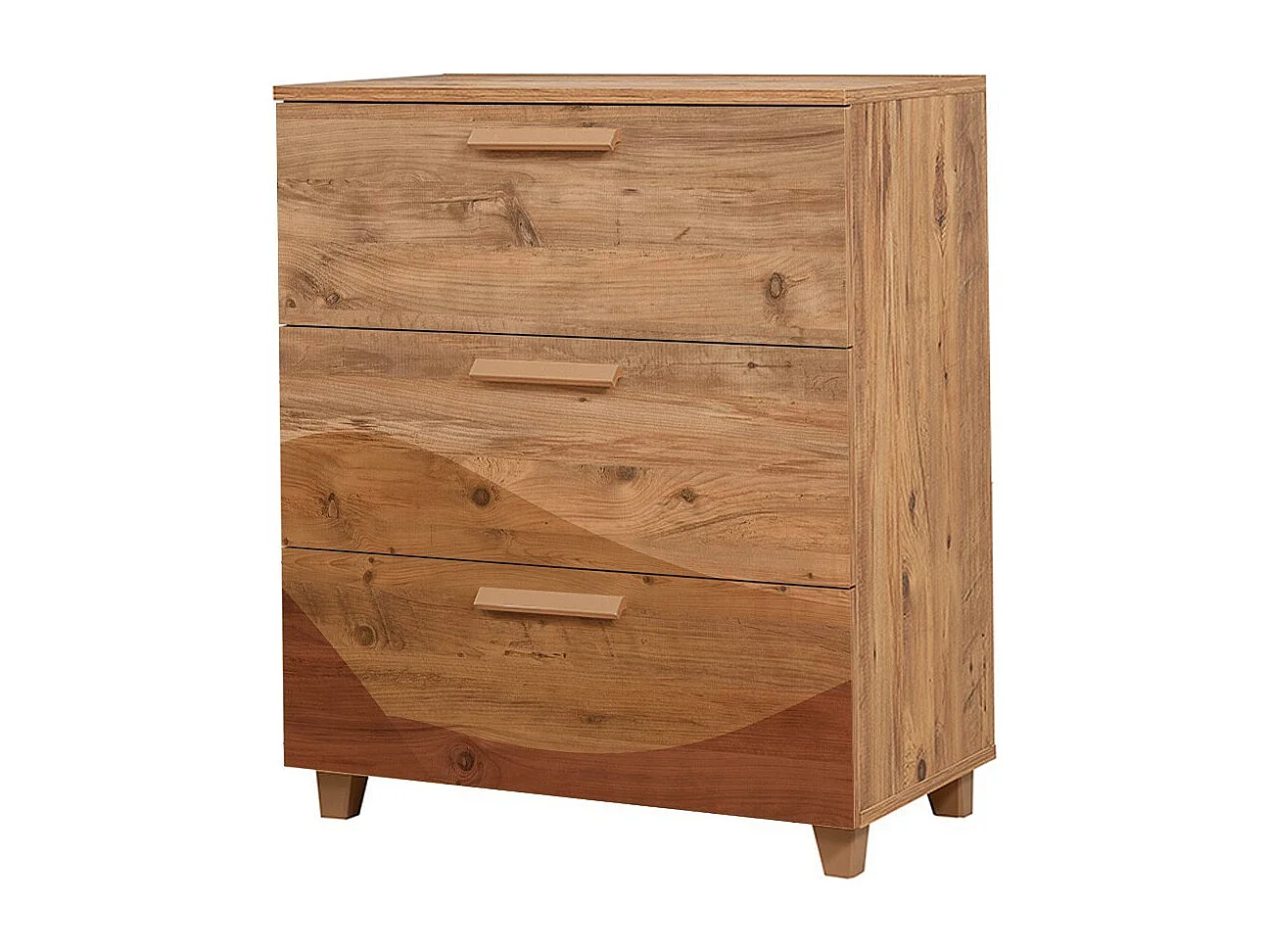 Cómoda Leva Gravis Desert color pino atlántico 80x43x95 cm