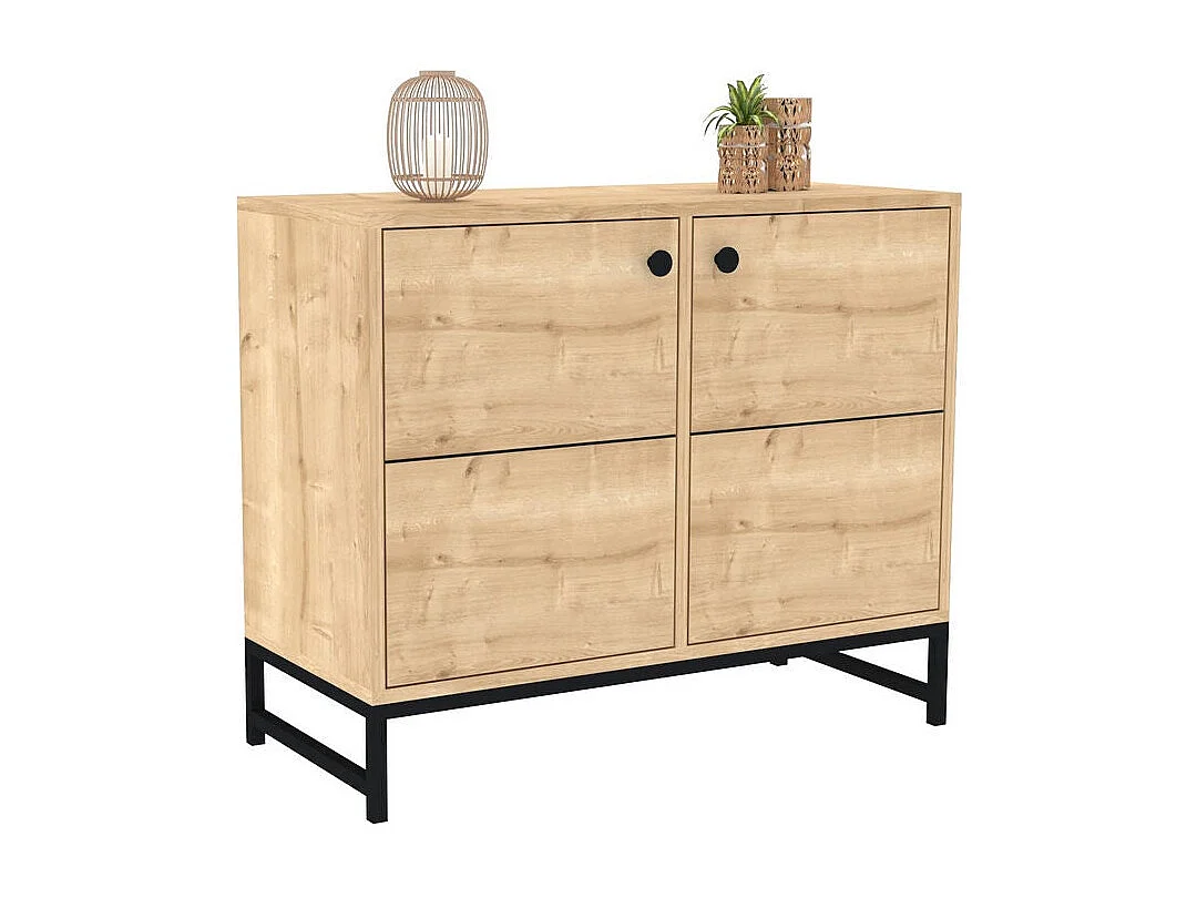 Aparador Sedef zafiro negro 90x40x75 cm