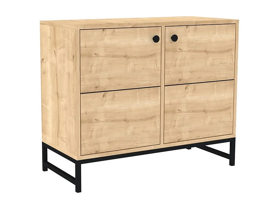 Aparador Sedef zafiro negro 90x40x75 cm