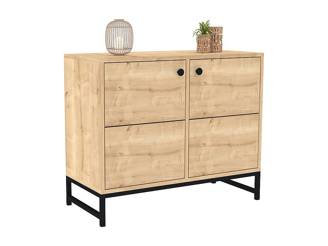 Aparador Sedef zafiro negro 90x40x75 cm