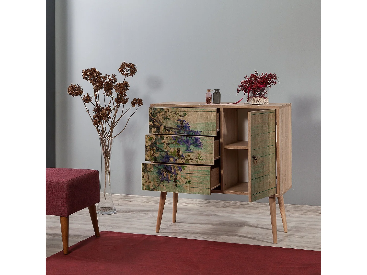 Cómoda VeryBox 727 sonoma color roble 90x40x90 cm