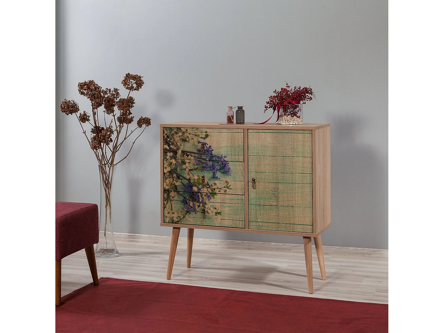 Cómoda VeryBox 727 sonoma color roble 90x40x90 cm