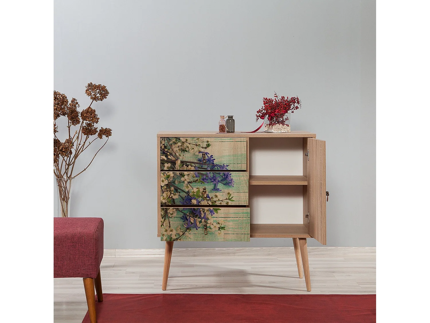 Cómoda VeryBox 727 sonoma color roble 90x40x90 cm