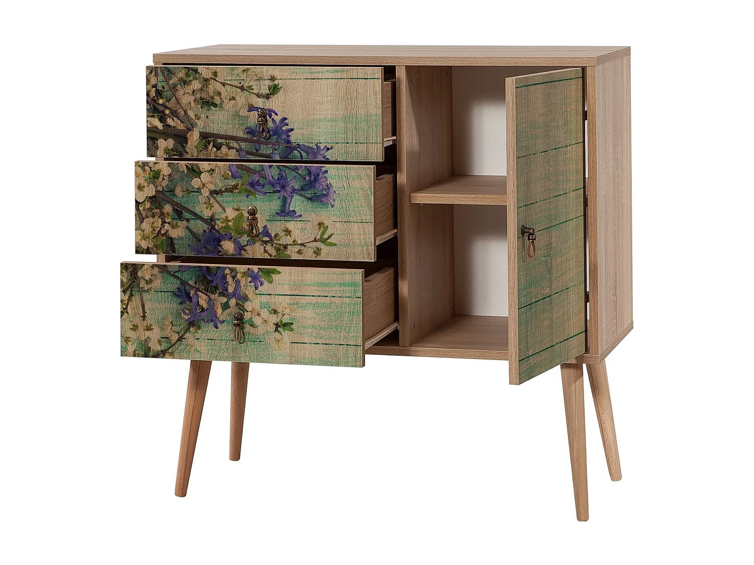 Cómoda VeryBox 727 sonoma color roble 90x40x90 cm