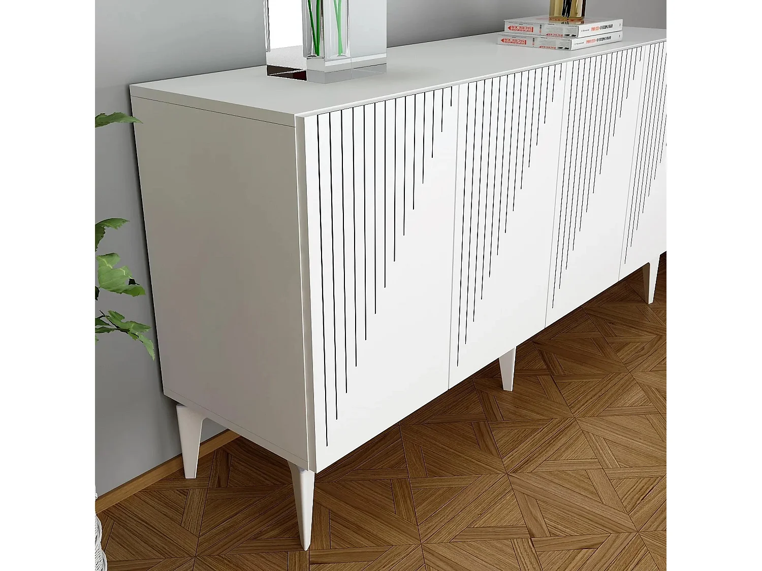 Aparador Draw Blanco 150x40x79 cm