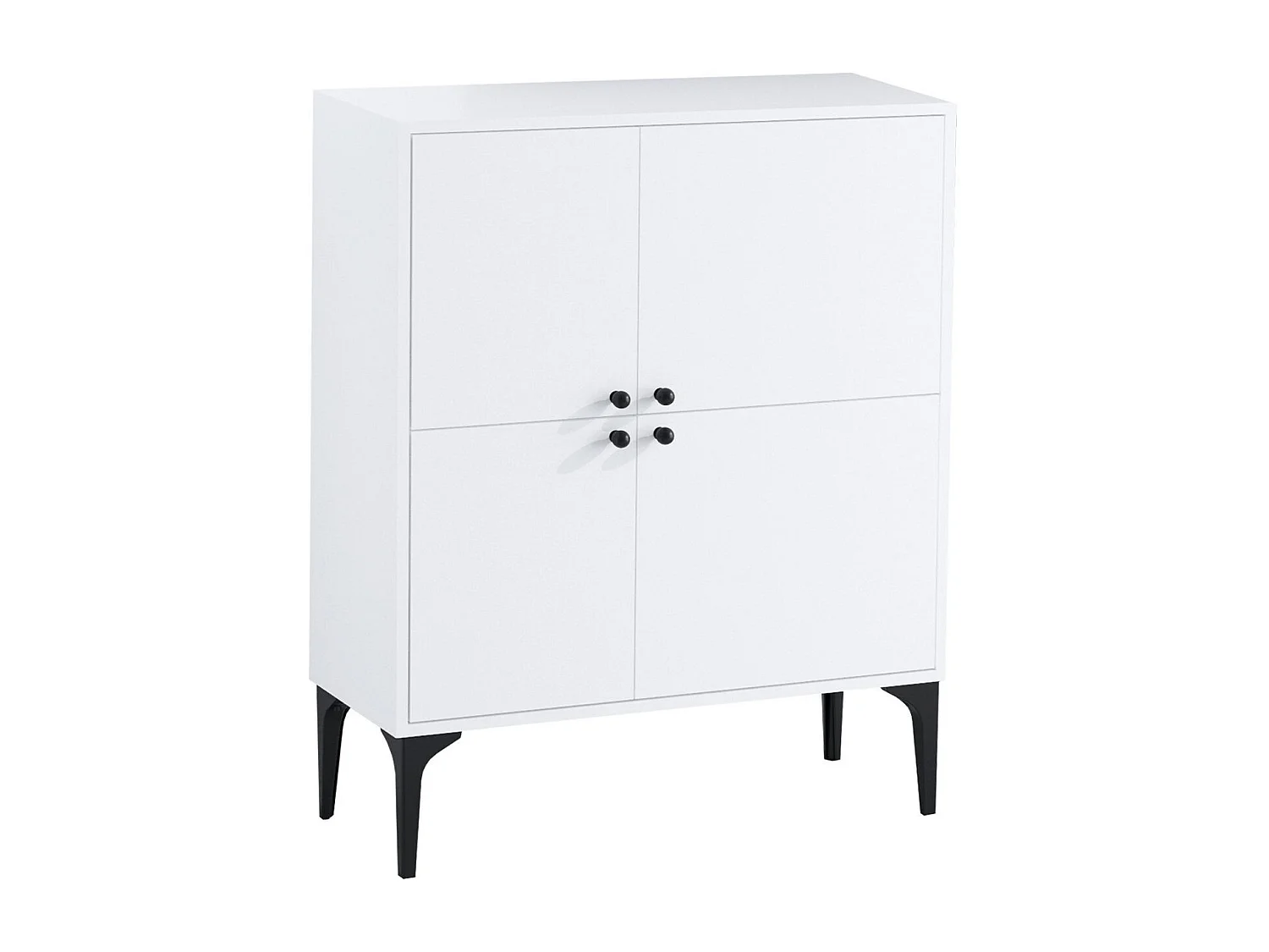 Aparador Moon blanco 90x35x115 cm