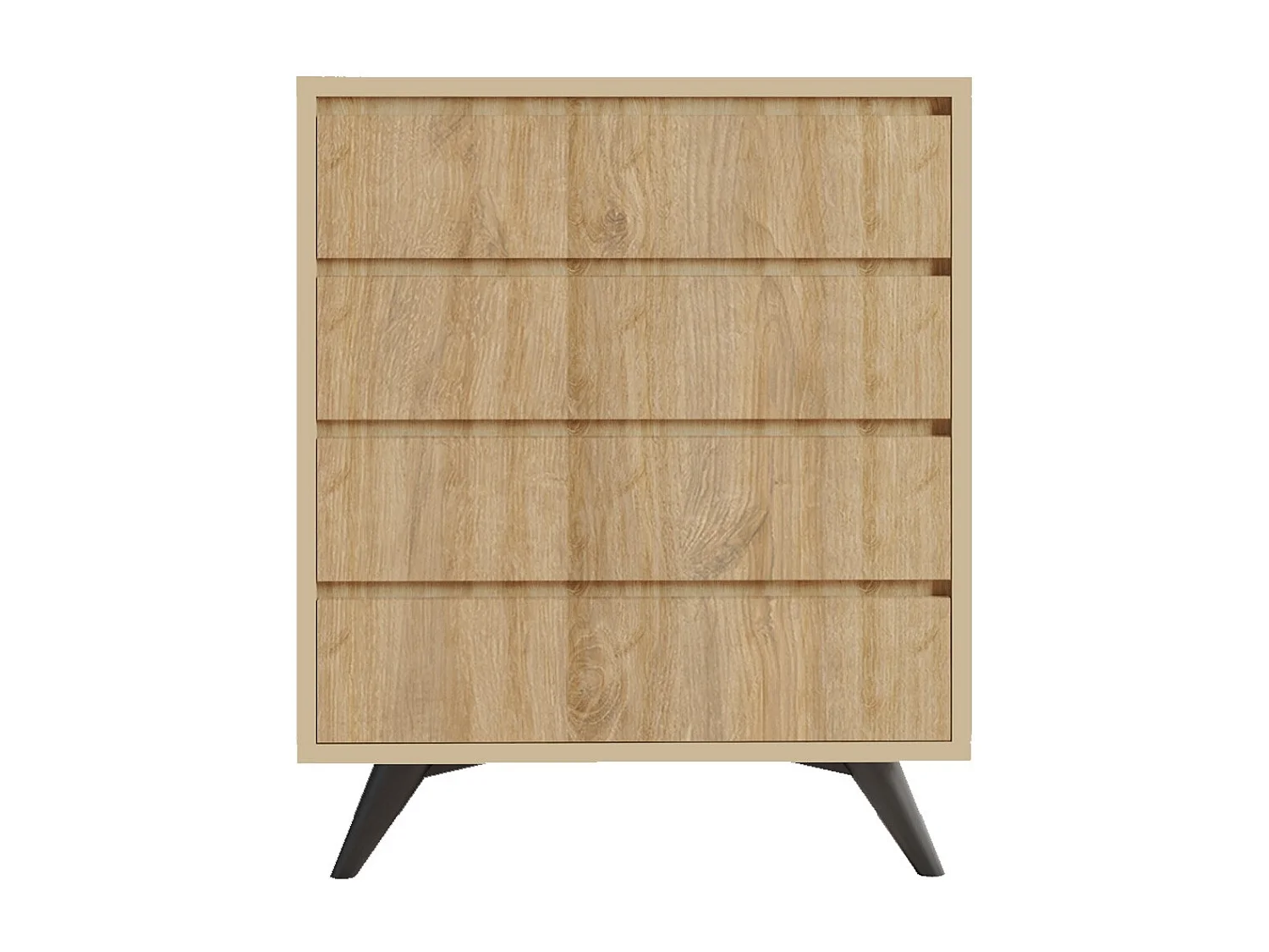 Cómoda Suvera color roble 70x40x86 cm