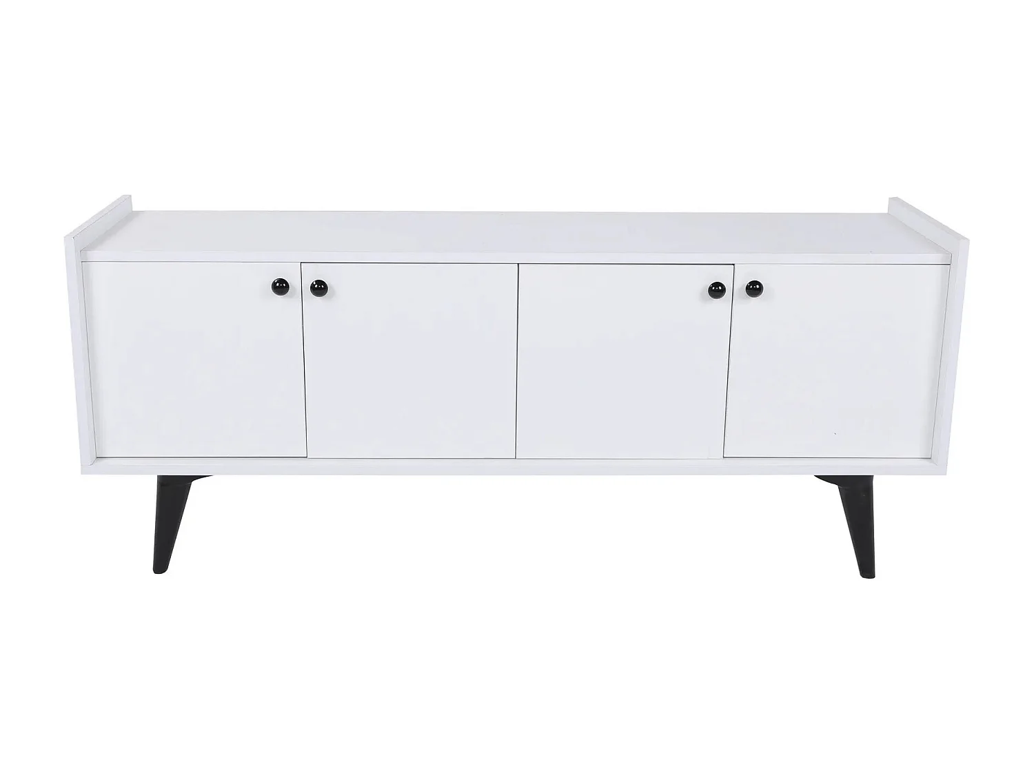 Aparador – 150 cm x 40 cm x 62 cm – Branco – Painéis de partículas revestidos a melamina