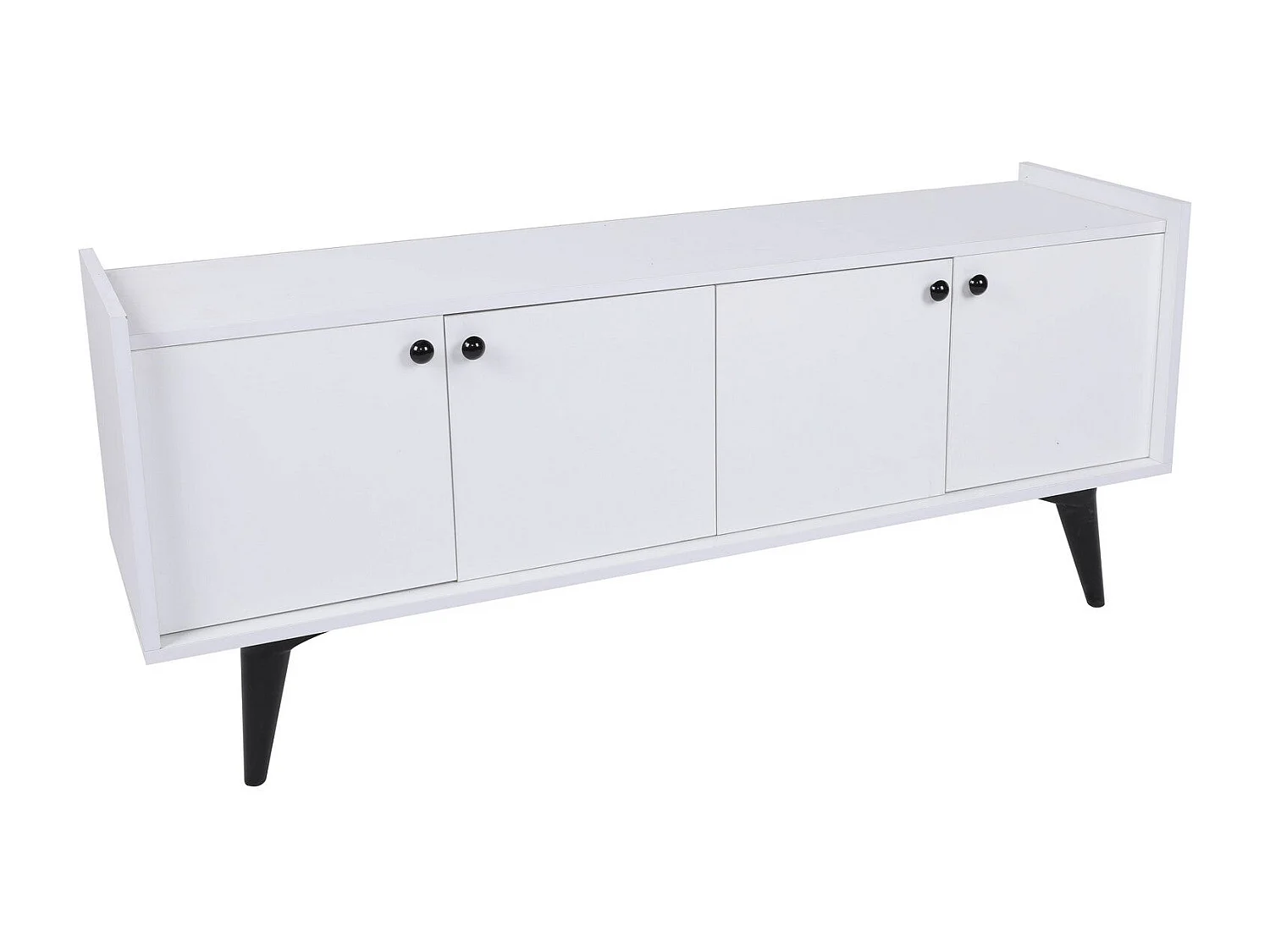 Aparador – 150 cm x 40 cm x 62 cm – Branco – Painéis de partículas revestidos a melamina