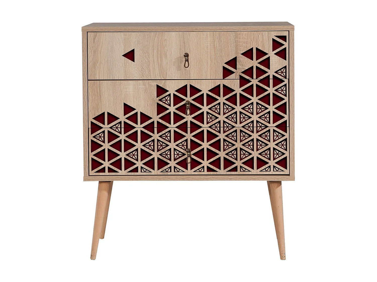 Cómoda Trio-122 sonoma color roble 80x40x90 cm