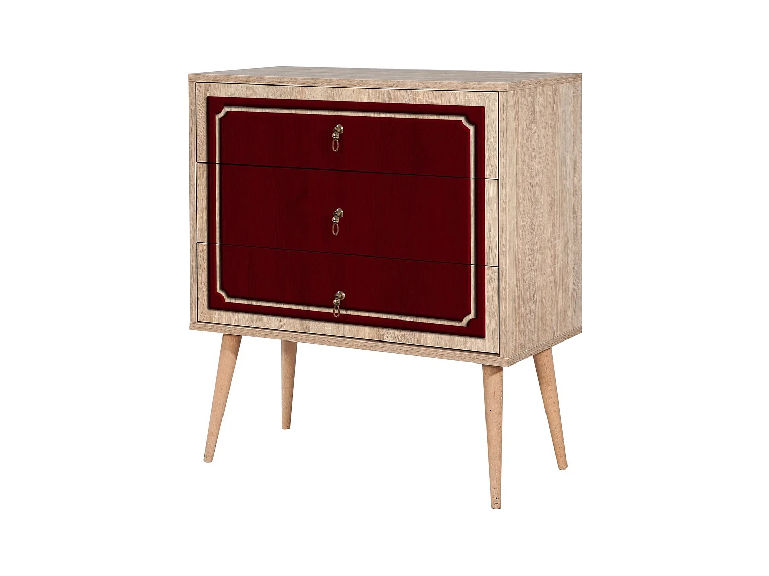 Cómoda Trio-621 sonoma color roble 80x40x90 cm