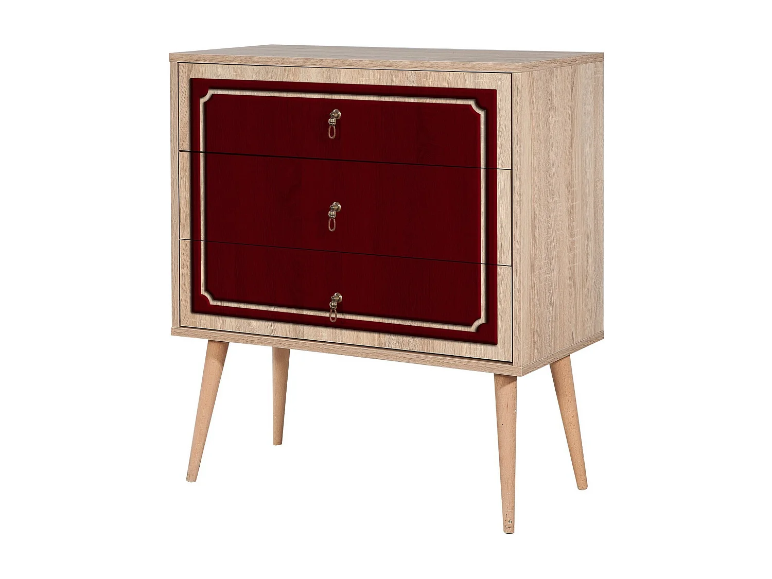 Cómoda Trio-621 sonoma color roble 80x40x90 cm
