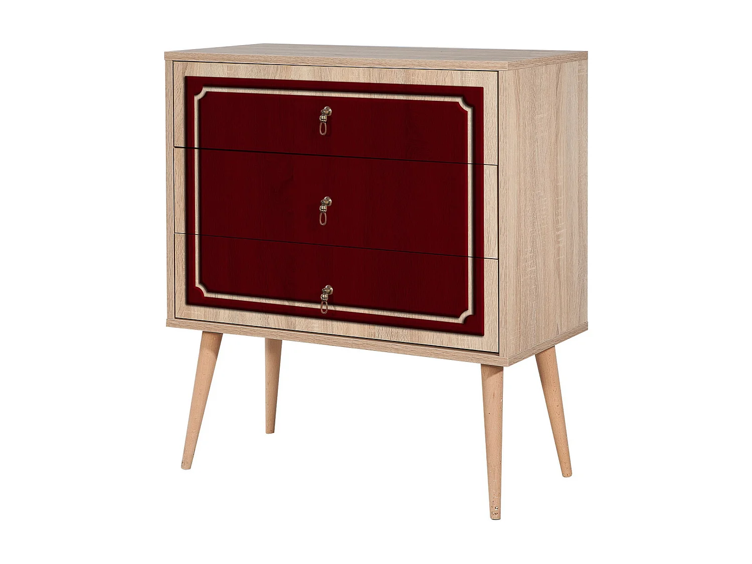 Cómoda Trio-621 sonoma color roble 80x40x90 cm