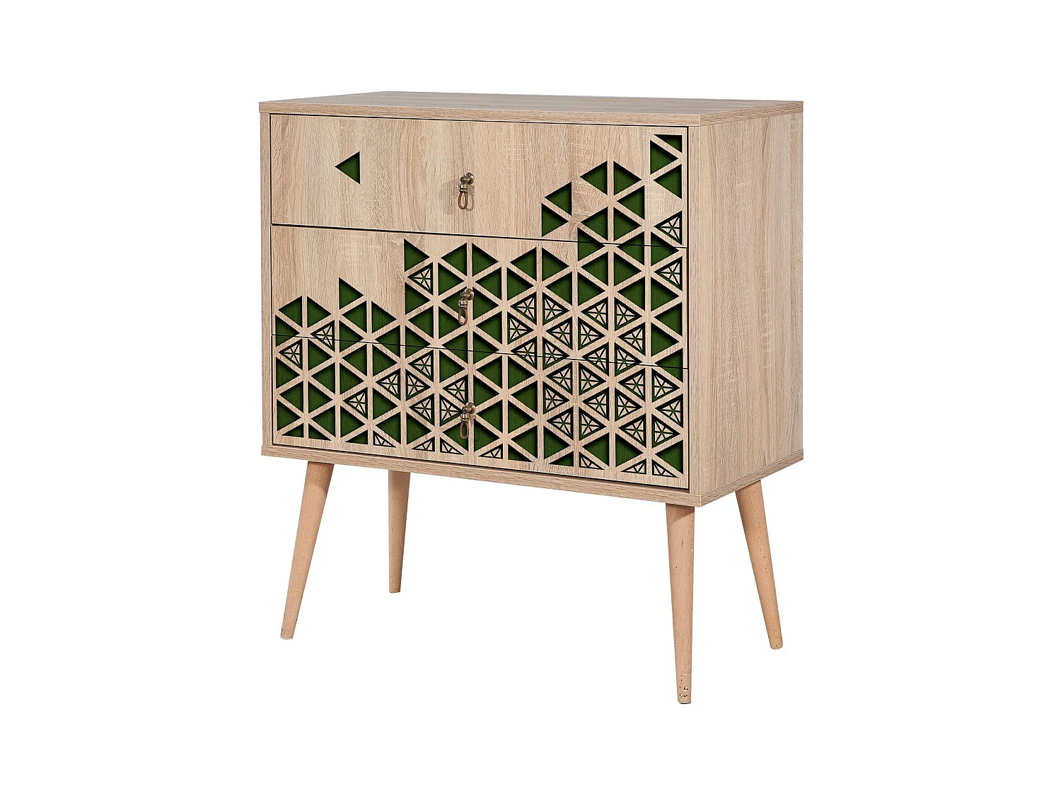 Cómoda Trio-121 sonoma color roble 80x40x90 cm