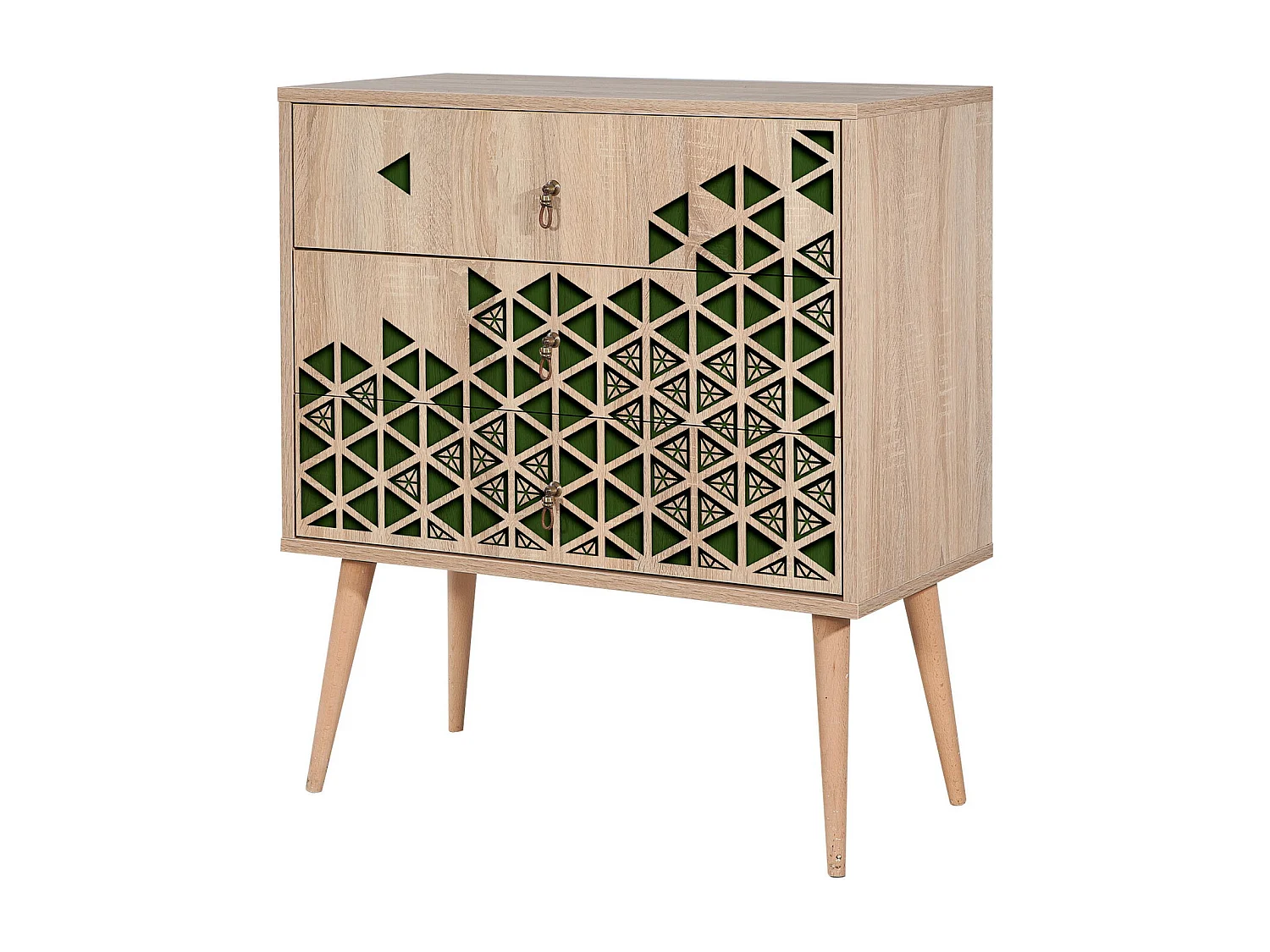 Cómoda Trio-121 sonoma color roble 80x40x90 cm