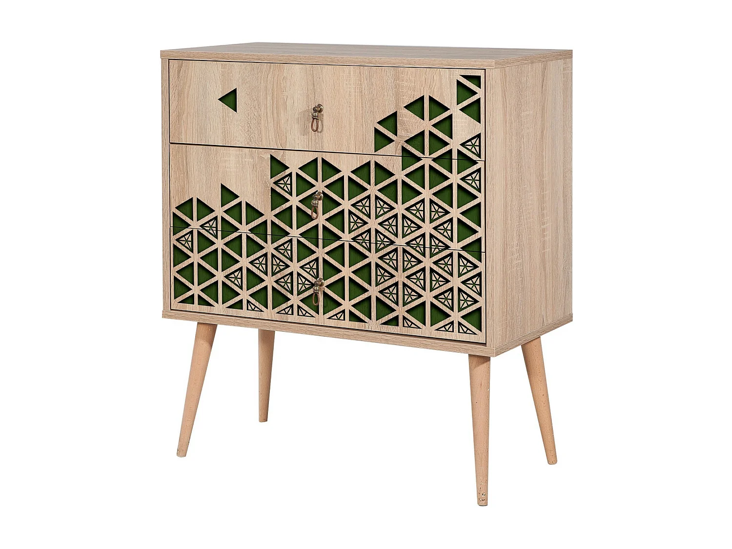 Cómoda Trio-121 sonoma color roble 80x40x90 cm