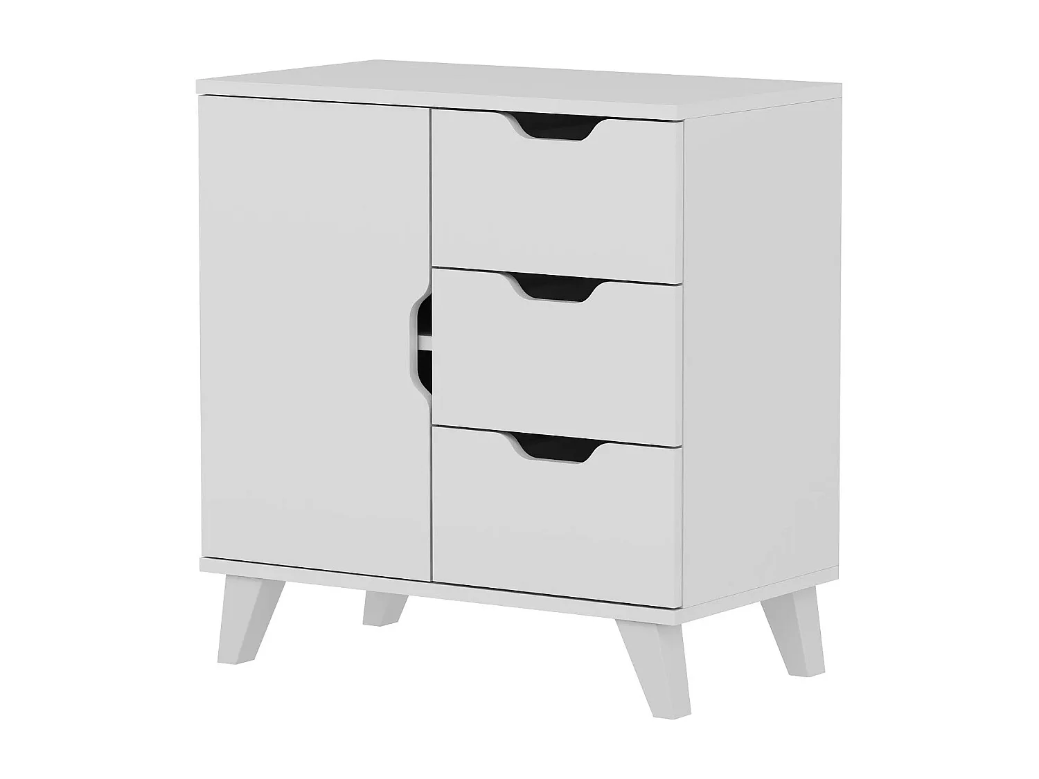 Cómoda Valencia 3+1 Blanco 72x40x76 cm