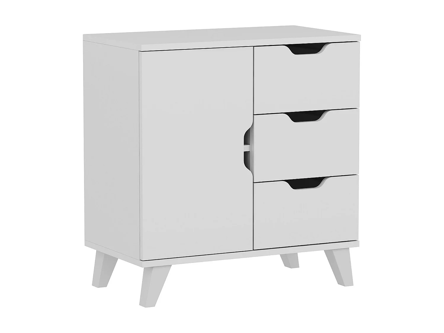 Cómoda Valencia 3+1 Blanco 72x40x76 cm