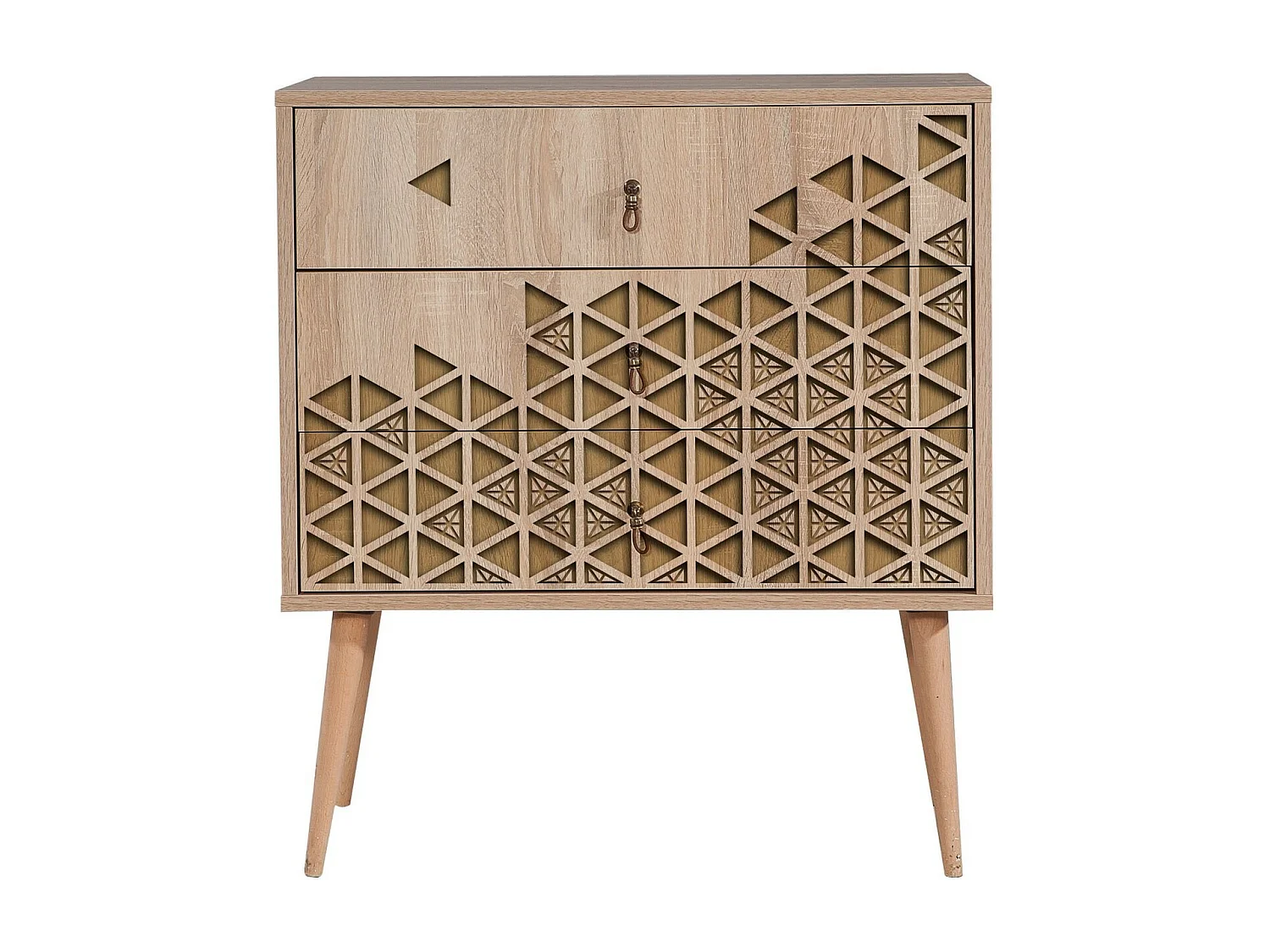 Cómoda Trio-120 sonoma color roble 80x40x90 cm