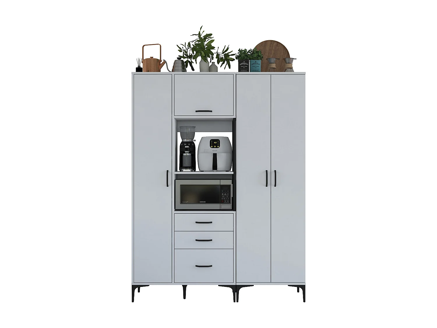 Gabinete multiusos JE131 2989 Blanco 150x198.6x40 cm