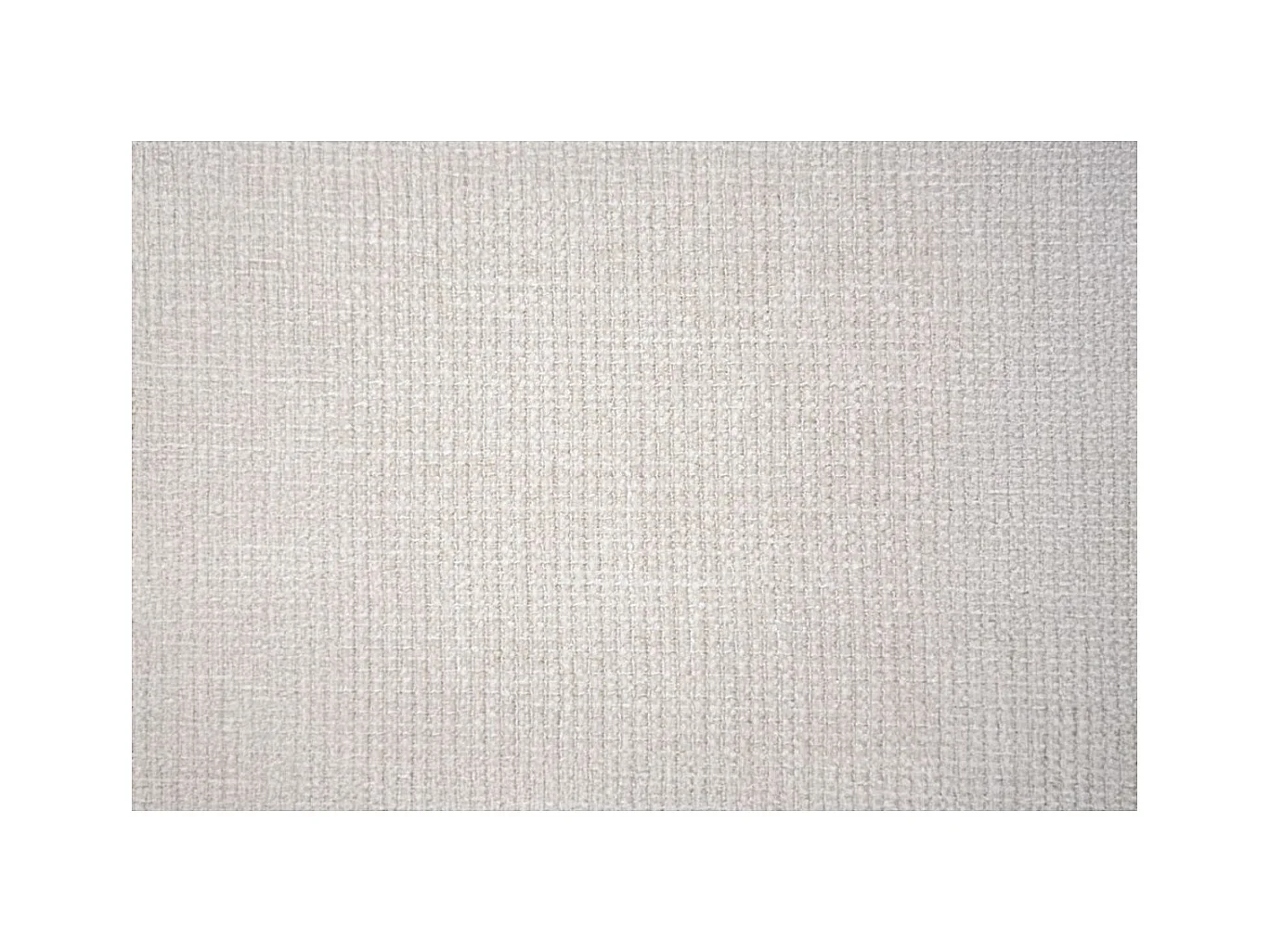 Lit 160x200cm avec tête de lit capitonnée tissu et double sommier tapissier Beige clair - Hauteur totale : 29cm