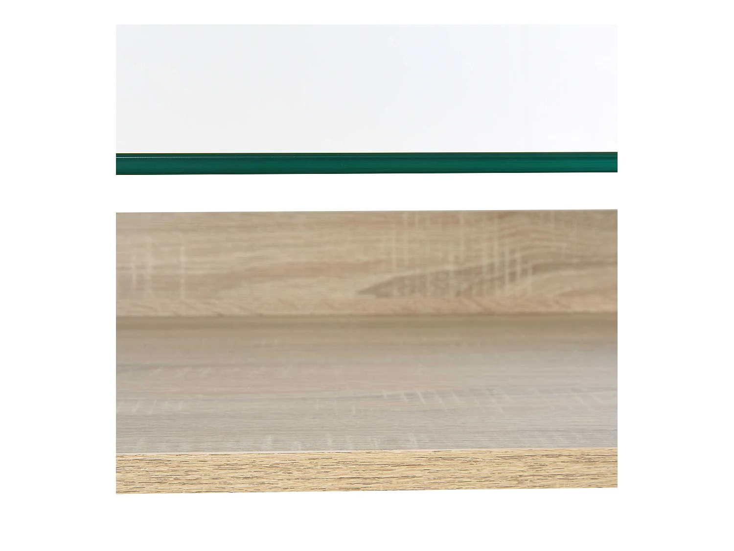 Scrivania da computer con piano in vetro temperato multicolore