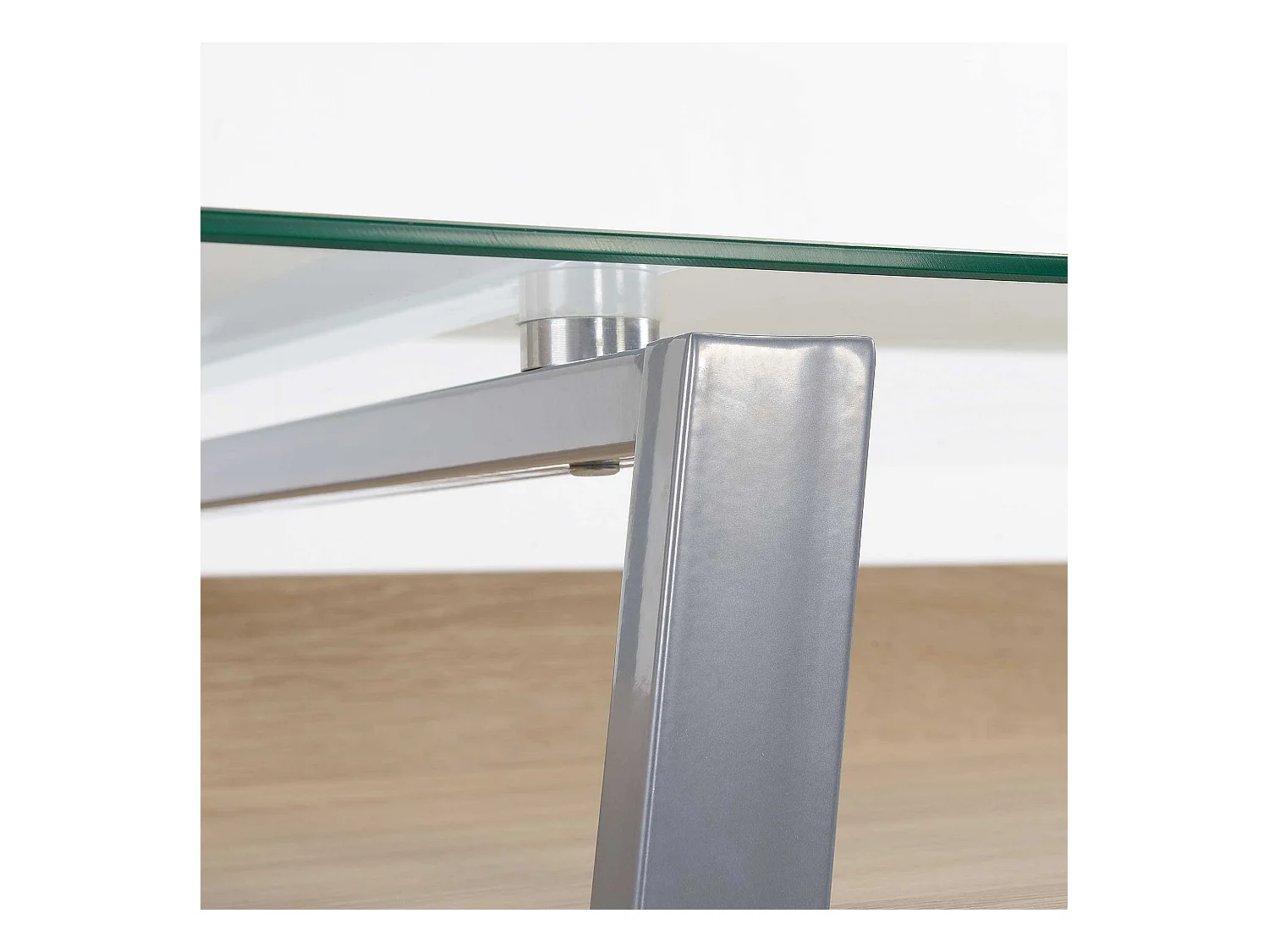 Scrivania da computer con piano in vetro temperato multicolore