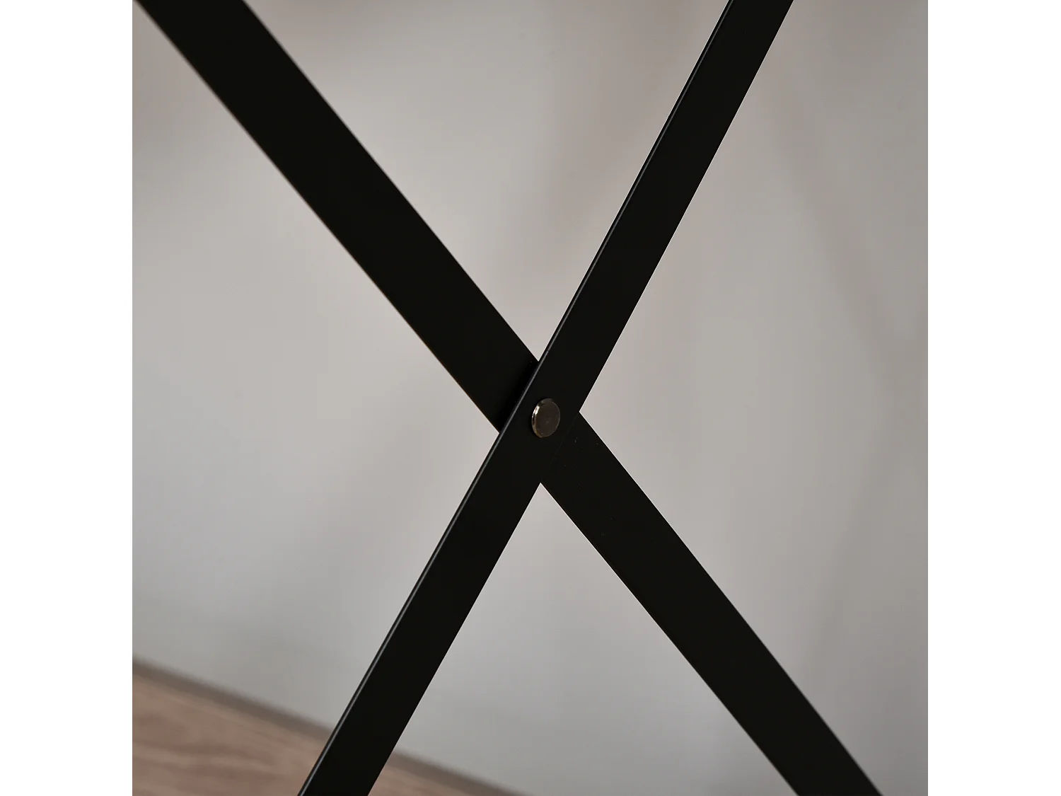 Scrivania scaffale con libreria sopra in legno color legno