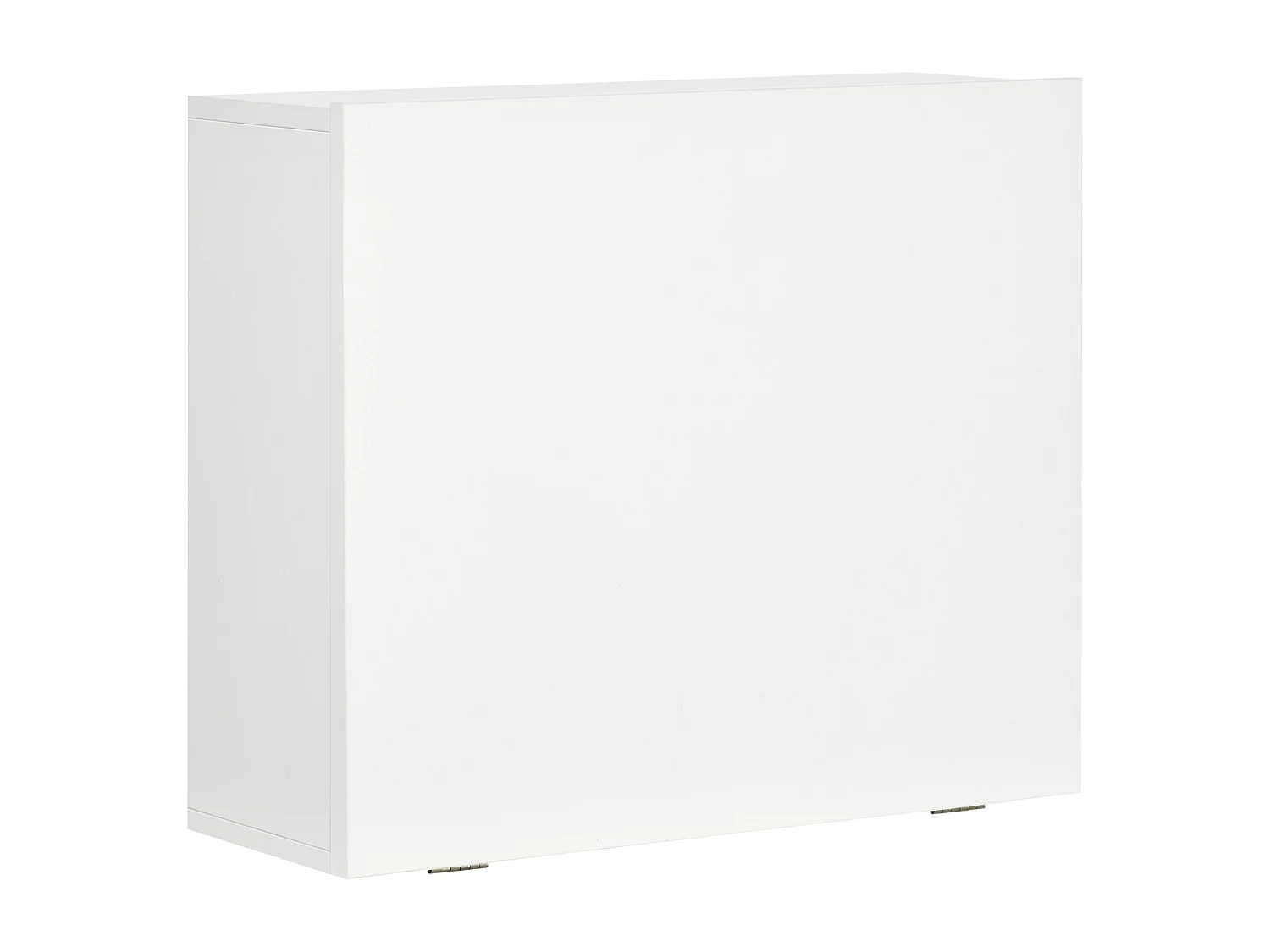 Scrivania a muro pieghevole e salvaspazio con ripiani bianco