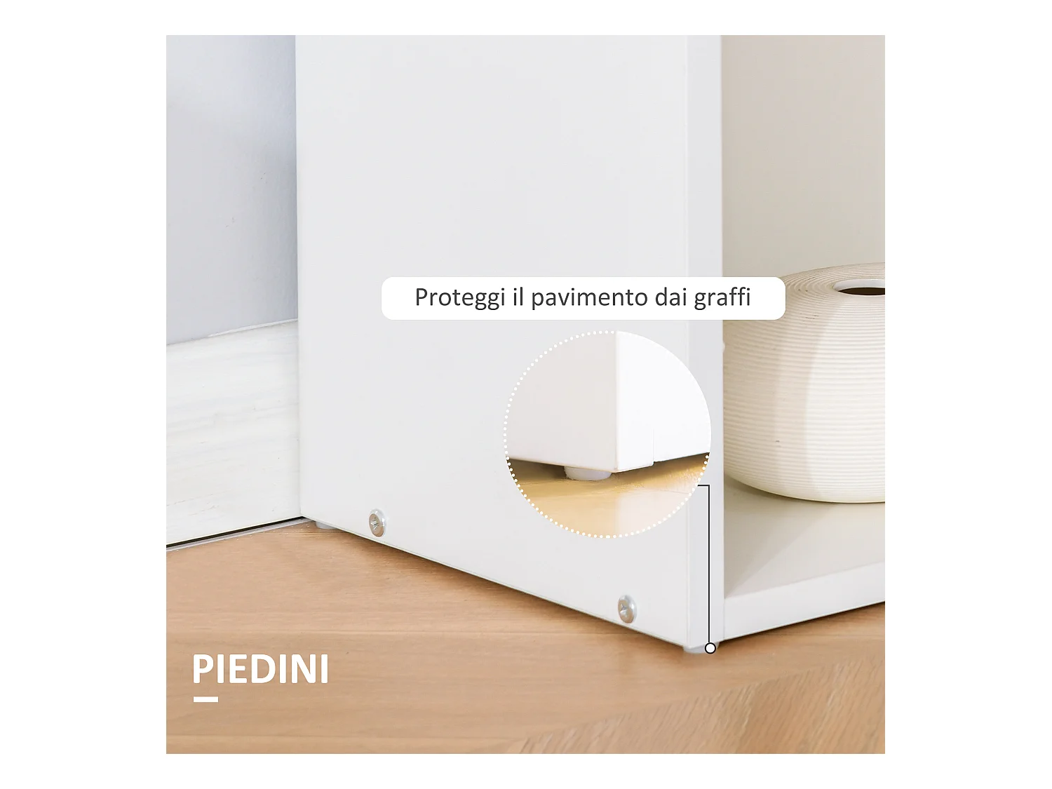 Scrivania Computer con Libreria Salvaspazio per Ufficio e Studio