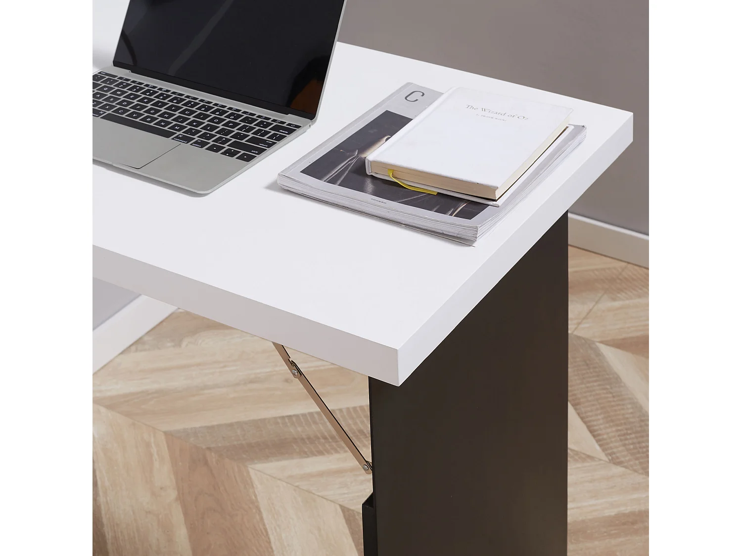 Tavolo pieghevole da parete mdf bianco