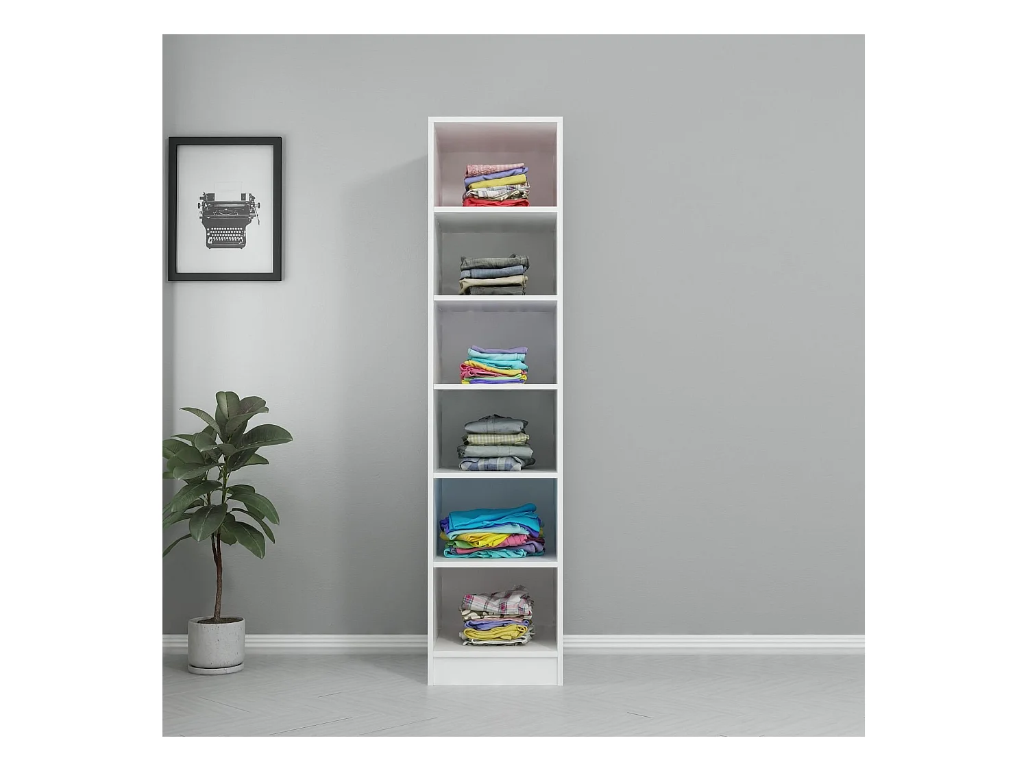 Armario Kale Raflı 190 blanco 45x190x52 cm