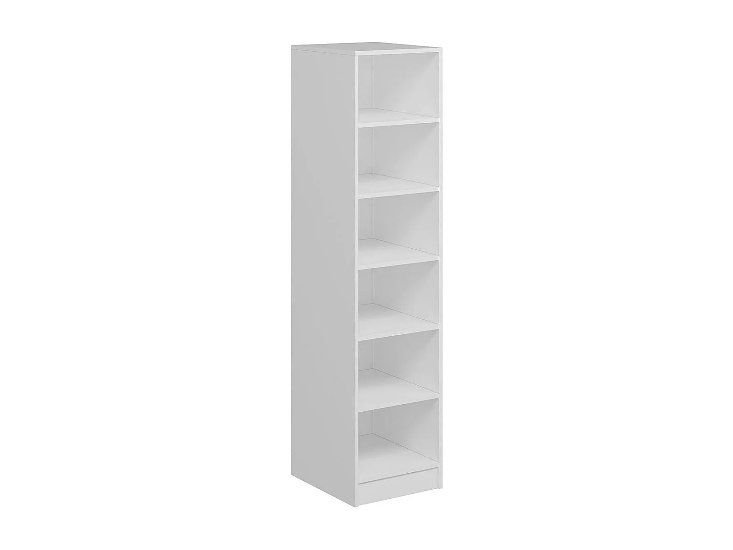 Scaffale Kailua L186, Aperto, Truciolare laminato, 190x45x52cm, Bianco