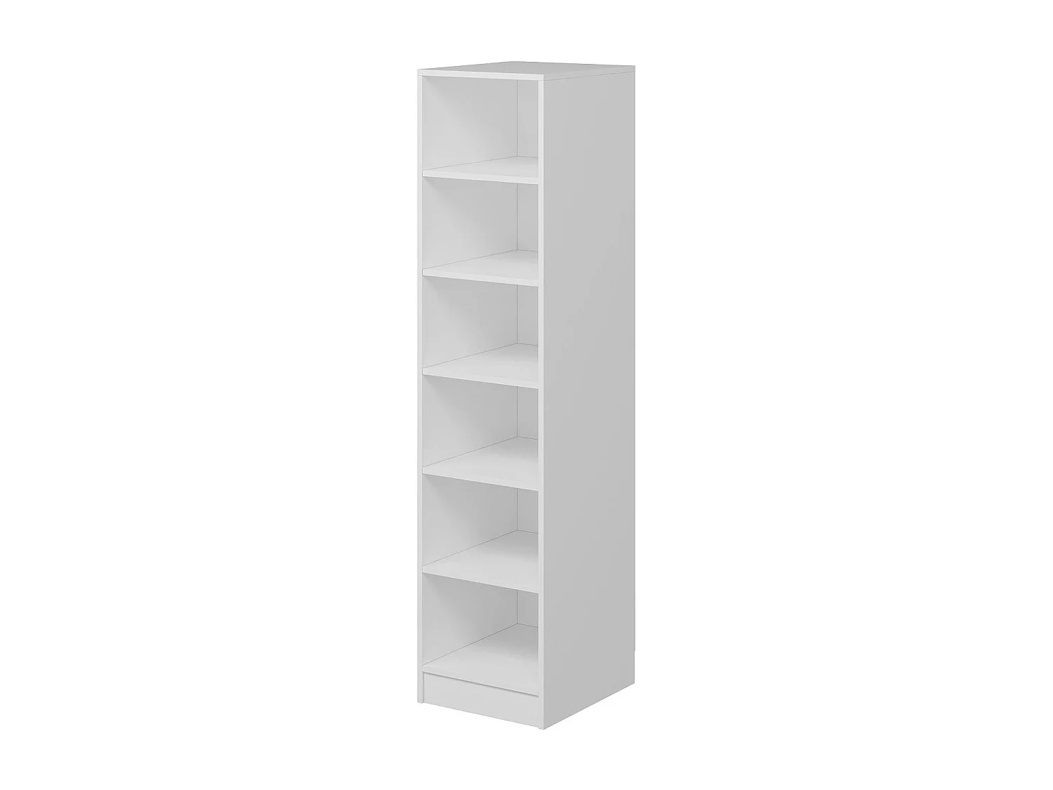 Scaffale Kailua L186, Aperto, Truciolare laminato, 190x45x52cm, Bianco