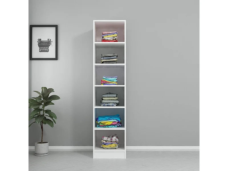 Armario Kale Raflı 190 blanco 45x190x52 cm