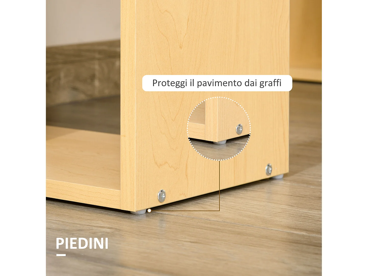 Scrivania Computer con Libreria Salvaspazio Porta PC