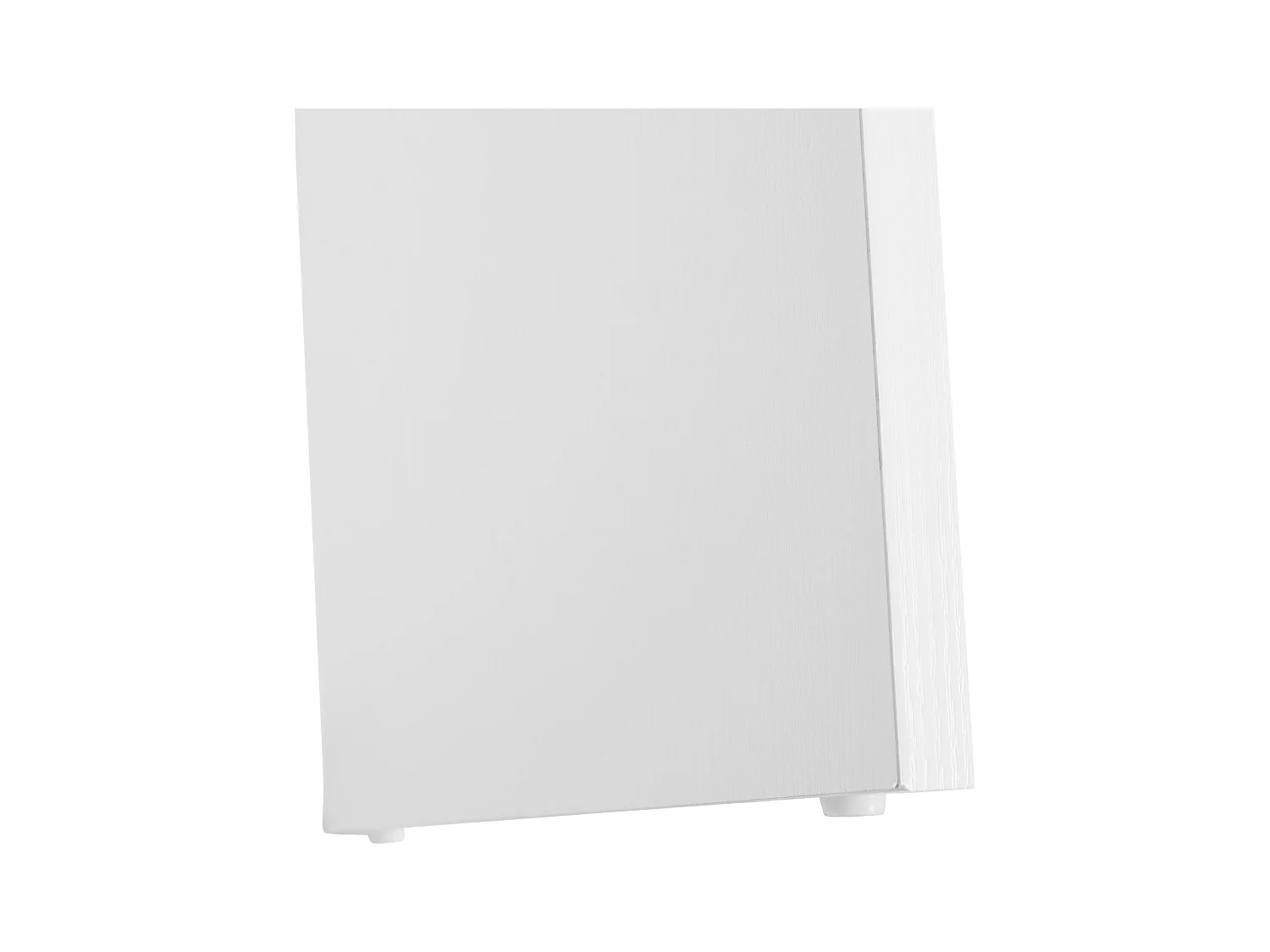 Scrivania angolare con libreria scaffale in legno bianco