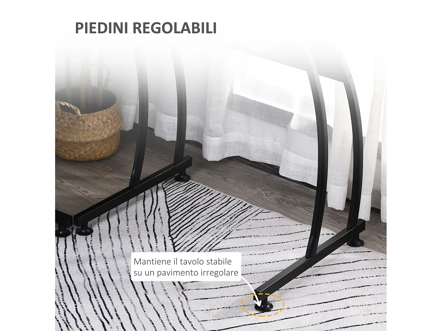 Scrivania gaming angolare salvaspazio in legno e metallo nera