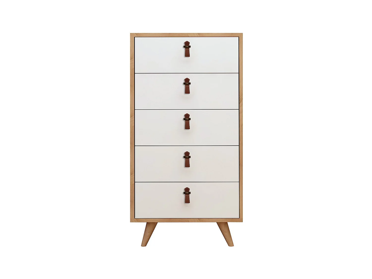 Sinfonier Frenzu color roble Blanco 50x40x103 cm