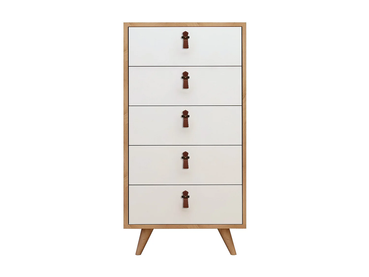 Sinfonier Frenzu color roble Blanco 50x40x103 cm