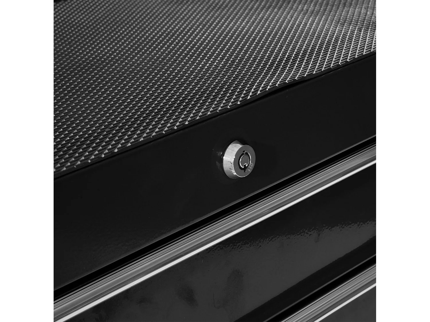 Carrello porta utensili attrezzi attrezzatura con cassettiera nero