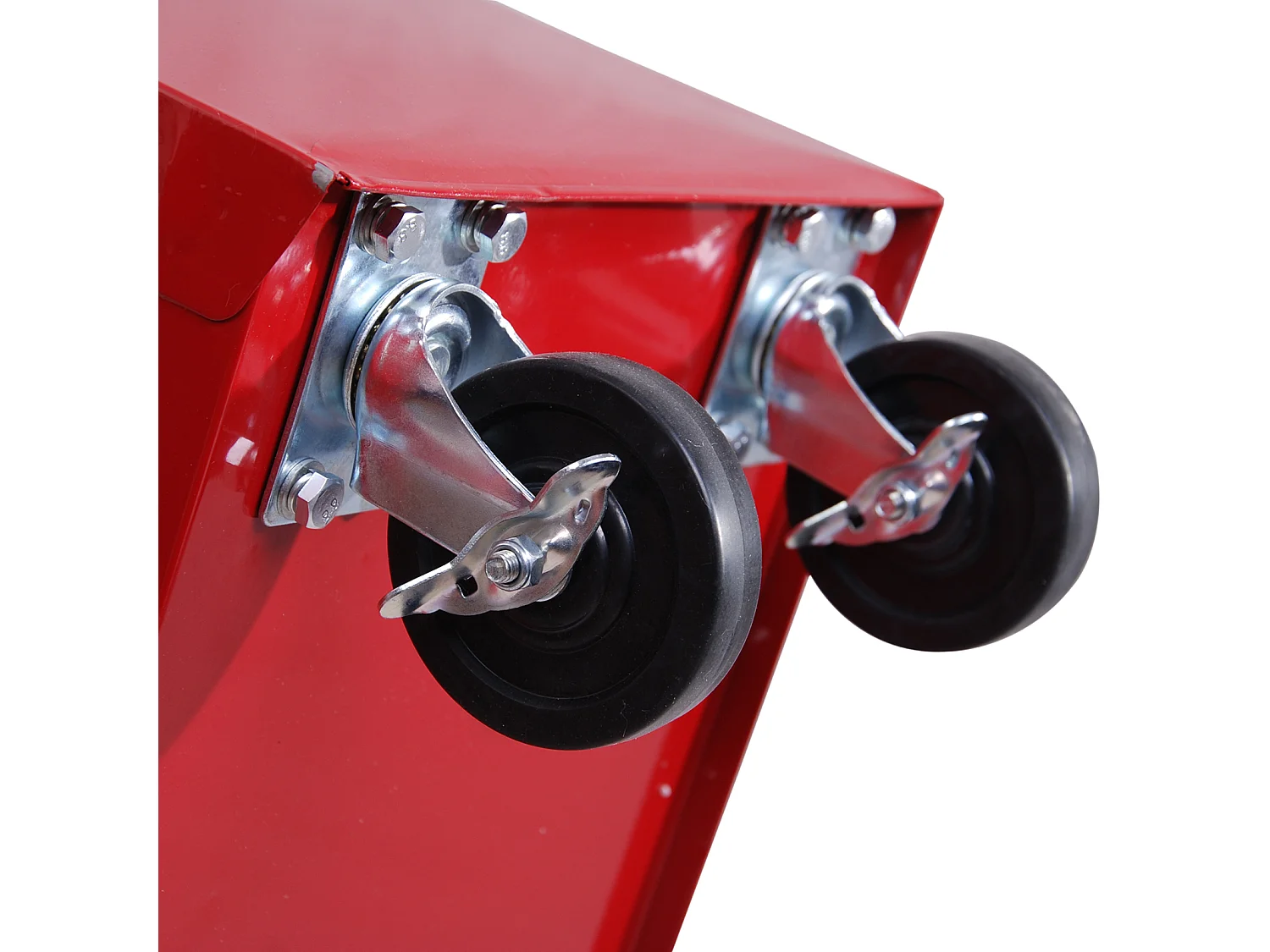 Carrello porta attrezzi con 5 cassetti 67.5x33x77 cm in metallo rosso