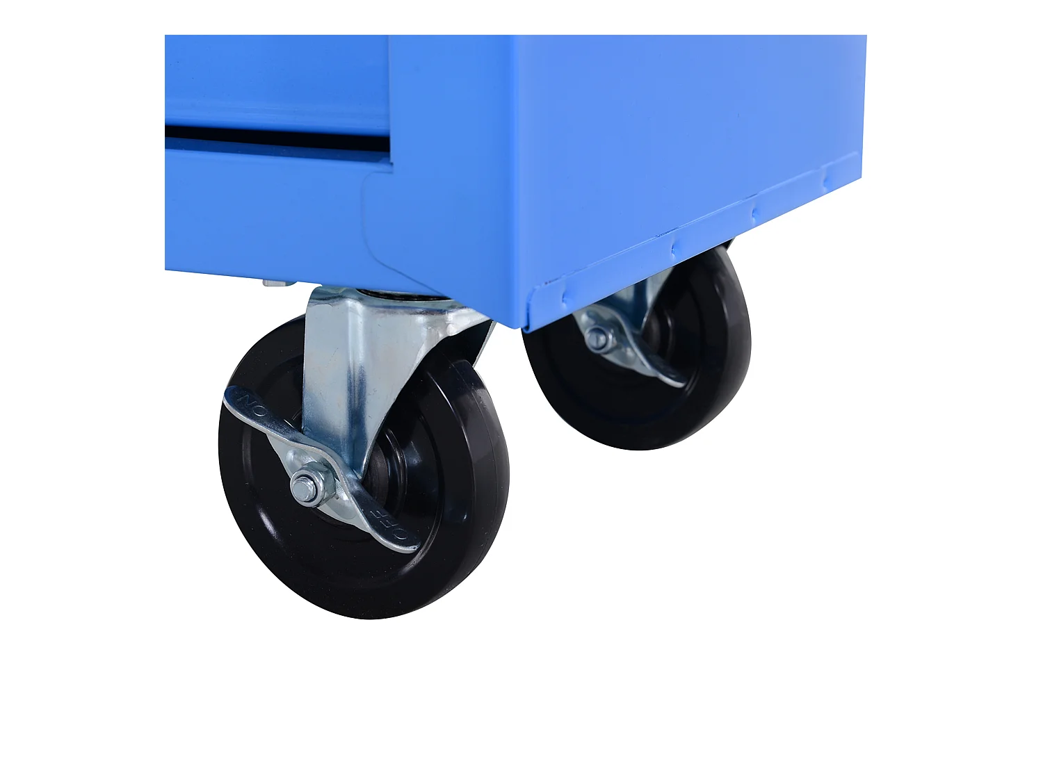 Carrello porta attrezzi con 5 cassetti e ruote in metallo blu