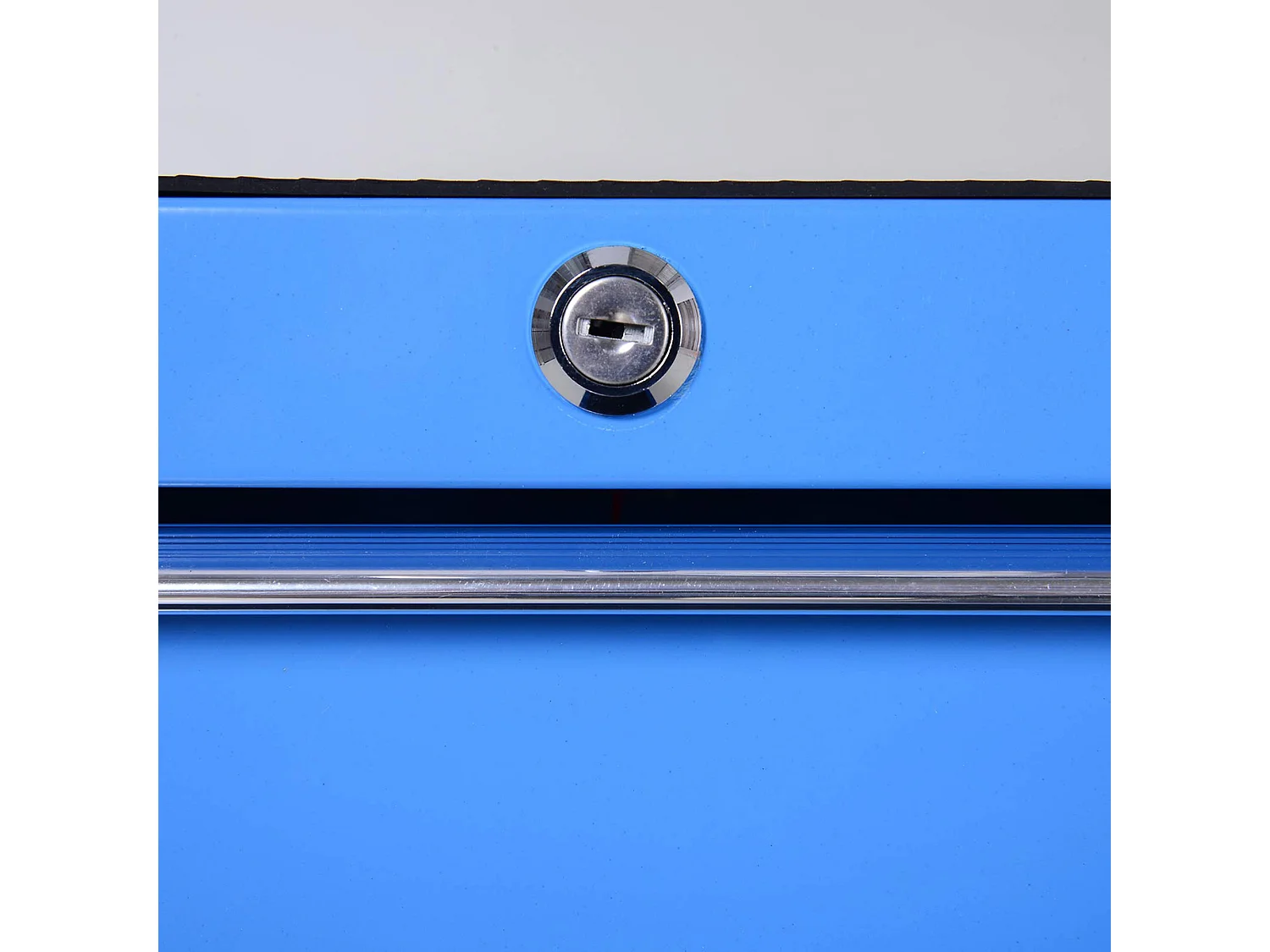 Carrello porta attrezzi con 5 cassetti e ruote in metallo blu