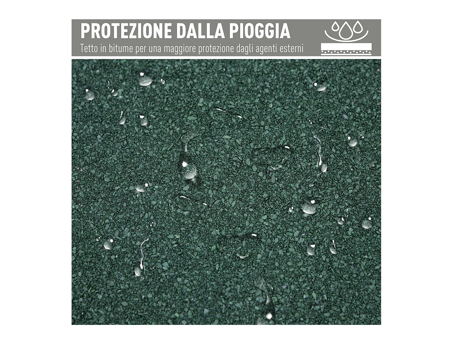 Casetta porta attrezzi in legno di abete 3 livelli con ganci